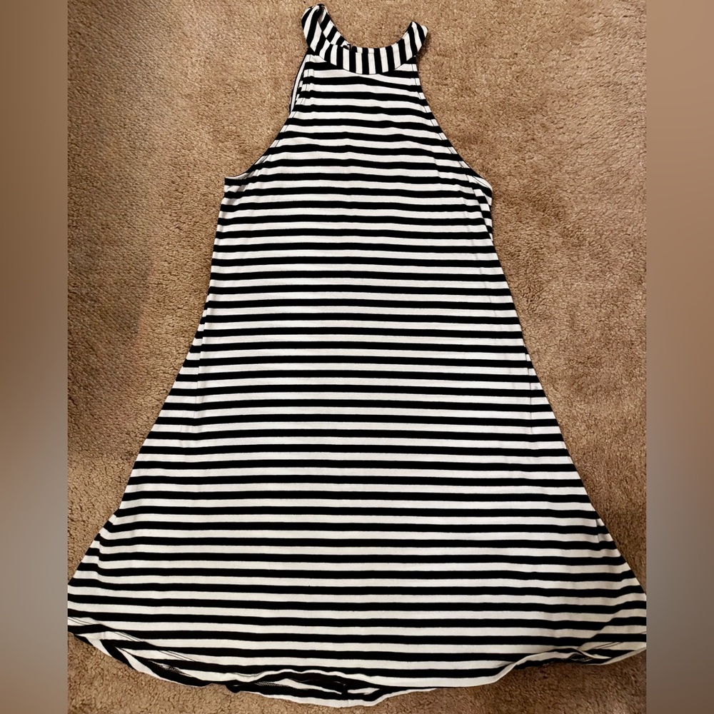 Express Monochrome Striped Dress - Like New